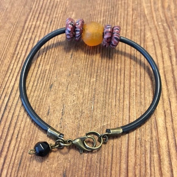 Men's Jelly Beaded Bracelet,  Handmade Men's Bracelet - Picture 4 of 6